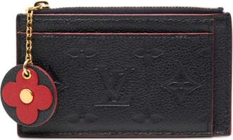 Louis Vuitton Pre-owned Wallets, female, Blue, Size: ONE SIZE Pre-owned Card Holder with Charm