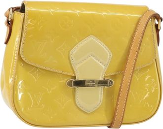 Louis Vuitton Bellflower Monogram Vernis Brown Patent_Leather Handbag (Pre-Owned)