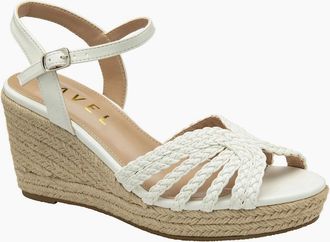 Ravel Womens Grundy Womens Wedge Sandals - White - Size: 3