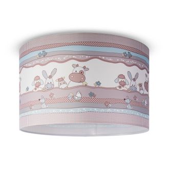 Paco Home Paco Home - L&aacute;mpara Techo De Suspensi&oacute;n Cuarto Infantil Bomberos Polic&iacute;a Carretera E27 Dise&ntilde;o 3 (&oslash;45,5 Cm), Luz De Techo - Blanco