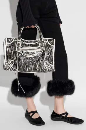 Balenciaga Le City Medium Bag, Womens, White