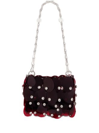 Paco Rabanne chain-strap shoulder bag - Red
