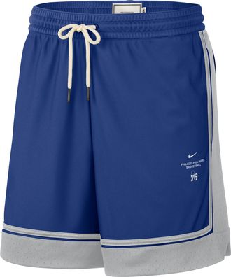 Nike Mens Philadelphia 76ers Standard Issue 6 Basketball Shorts in Blue | IQ1815-495