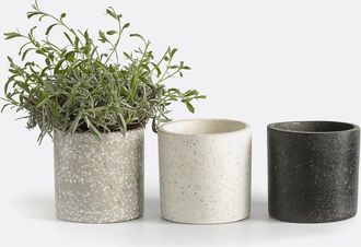 La Redoute Interieurs Set van 3 bloempotten in terrazzo &Oslash;12 cm Boham