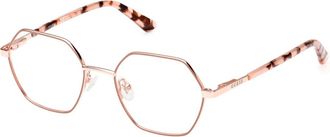 Guess Vierkante Metalen Zonnebril - unisex - Brillen - Roze - 49 MM - Accessoires