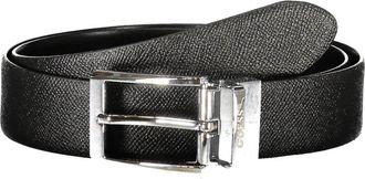 Guess Echtlederen Riem - Heren - Riemen - Zwart - M - Leer - Accessoires