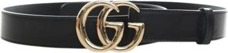 Gucci Pre-owned Leather Belt - female - Gucci Vintage - Vintage Belts - Black - ONE SIZE - Pre-owned