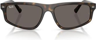 Ray-Ban Irregular Sunglasses in Havana/dark Grey at Nordstrom