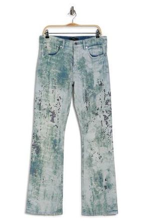 Purple Embroidered Camo Flare Jeans in Light Indigo at Nordstrom Rack, Size 29
