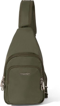Baggallini Securtex Anti-Theft Daytripper Sling Bag in Thyme at Nordstrom