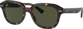 Ray-Ban ERIK Green Square Unisex Sunglasses RB4398 902/31 51