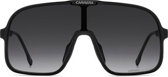 Carrera C Sport 99mm Gradient Shield Sunglasses in Black Red/Dark Grey Sf at Nordstrom