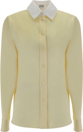 Loewe Camicia con colletto a contrasto - Giallo