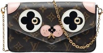 Louis Vuitton Pre-owned Pochette Felicie - Dames - Vintage Schoudertas - Bruin - ONE Size - Vintage