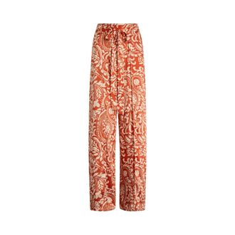 Liu Jo Gedrukte Twill Broek - Dames - Wijde Broeken - Veelkleurig - 2XL - Broeken