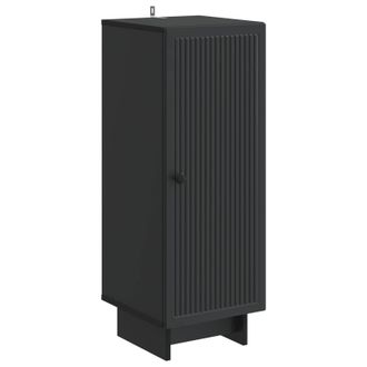 vidaXL Aparador Negro 33 X 34,5 X 90 Cm Madera De Ingenier&iacute;a Vidaxl