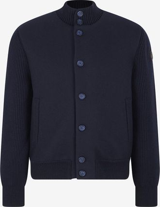 Moncler Hochgeschlossene Strickjacke aus Maschenware