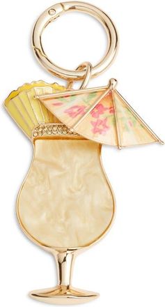 Chelsea28 Pi&ntilde;a Colada Bag Charm in Yellow- Gold at Nordstrom