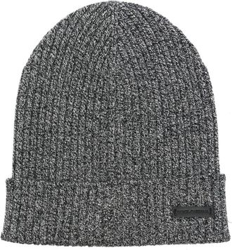 Dolce & Gabbana mélange beanie - men - Virgin Wool - One Size - Black
