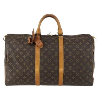 Louis Vuitton Pre-owned Weekend Bags, unisex, Brown, Size: ONE SIZE Pre-owned Canvas Weekend Bag