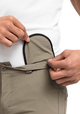 Maier Sports Funktionsshorts MAIER SPORTS Nil Short M, Herren, Gr. 46, Normalgr&ouml;ssen, beige (dunkelbeige), 90% Polyamid, 10% Elasthan, Hosen Funktionsshorts, Herre