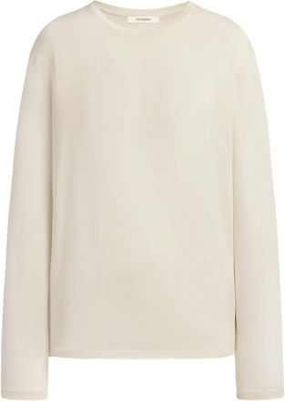 12 Storeez long-sleeve jersey top - White