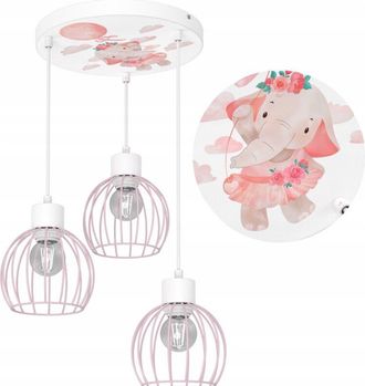 OEM L&aacute;mpara De Techo Infantil Colgante Elefante Led L&aacute;mpara Polaca E27 L&aacute;mpara Polaca