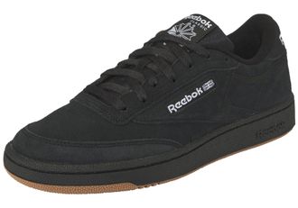 Reebok Classic Sneaker REEBOK CLASSIC CLUB C 85, Damen, Gr. 38,5, schwarz (cschwarz, ftwwht, rbkle3), Leder, Textil, Schuhe Sneaker