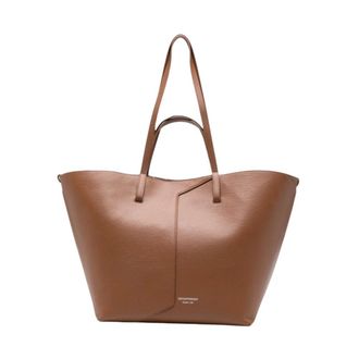 Emporio Armani Dames, Tassen, Bruin, Maat: ONE Size Leer