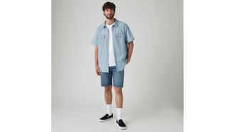 Levi's 405 Standard Shorts - Mens - 28X10 - Medium Wash / Comeback Tour Shorts