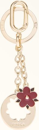 Furla Crystal Keyring Rubino Red Metal + Enamel Woman