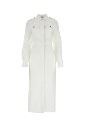Alexander McQueen White poplin shirt dress