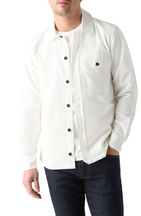 Robert Talbott Burton Pinwale Corduroy Shirt Jacket in Cream at Nordstrom, Size X-Large
