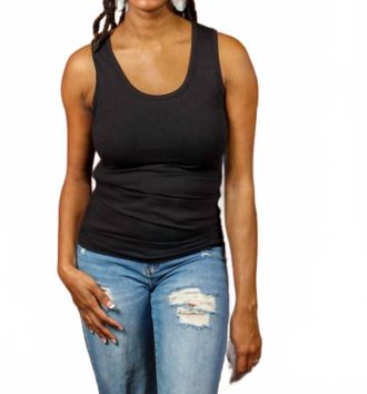 MLM Label Everywhere Breastfeeding Tank Top In Black