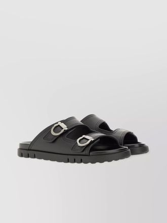 Ferragamo leather double-strap sandals