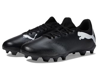 Puma Future 7 Play Firm Ground/Artificial Ground Soccer Cleats Mens Shoes Puma Black/Puma White : 10.5 D - Medium