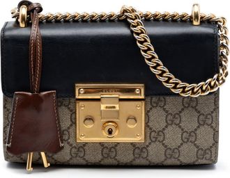 Gucci Pre-owned Gucci Small GG Supreme Padlock Crossbody Ladies IT3L94NDB109BZ1B
