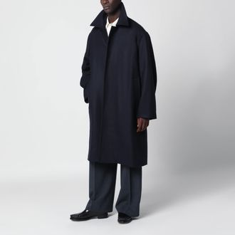 STUDIO NICHOLSON Cappotto Ady navy in lana