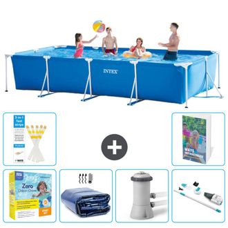 Intex Piscina Con Estructura Rectangular - 450x220x84 Cm - 7-piezas S39