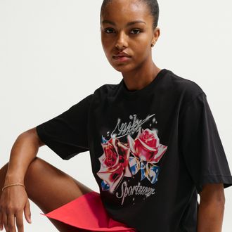 Nike Womens Nike Sportswear Loose T-Shirt in Black | IR7822-010