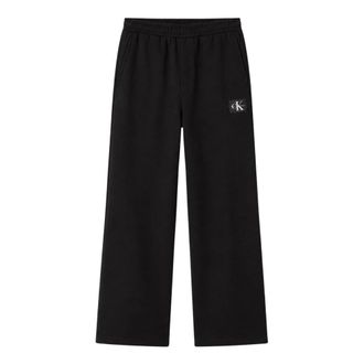 Calvin Klein French Terry Relaxed Trainingsbroeken - Dames - Sweatpants - Zwart - M - Katoen - Broeken