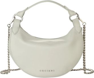 Orciani Liberty/Vanity Bag met kettingriem - Dames - Handtassen - Wit - ONE Size - Leer - Tassen