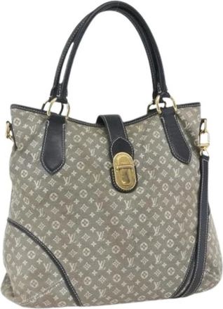 Louis Vuitton Pre-owned Handbags, female, Blue, Size: ONE SIZE Pre-owned Canvas Handbag