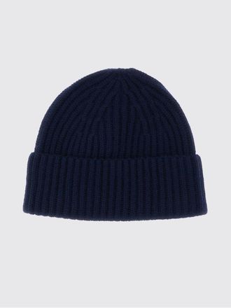 Lisa Yang Ribbed 100% Cashmere Beanie Hat with Turn-up Cuff