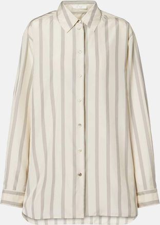 The Row Camisa Sisilia de seda a rayas