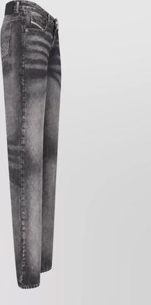 Diesel denim mid-rise straight-leg jeans