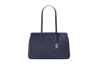 Michael Kors Laila Medium Tote Tote Handbags Dress Blues : MD, Leather