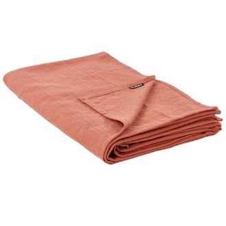 Beliani Beliani - Colcha Decorativa Ropa De Cama Algod&oacute;n 200 X 220 Cm Rojo Maraka