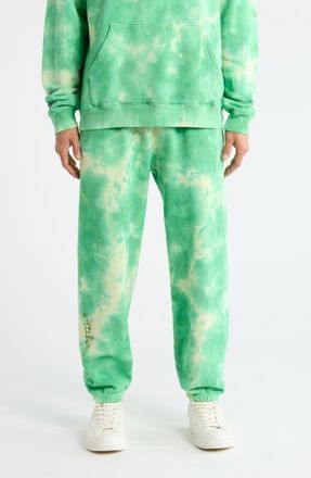 Malbon Golf Grateful Dead Clubhouse Tie-Dye Cotton Joggers in Green Tie Dye at Nordstrom, Size Xx-Large