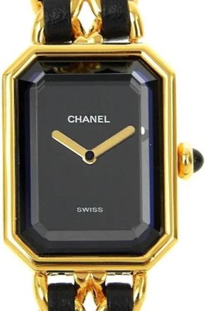 Chanel Pre-owned Metal watches - Dames - Vintage Horloges - Zwart - ONE Size - Leer - Vintage